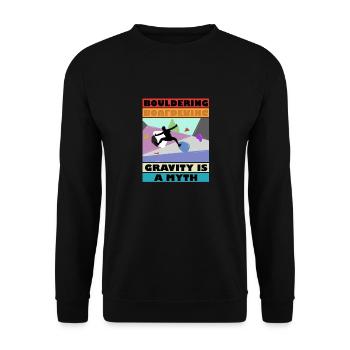Bouldering Gravity est un Mytm 3 - Sweat-shirt Unisexe - noir - Devant - Alina (178cm) & Michal (187cm)