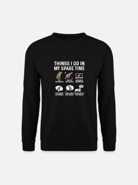 Capybara Nagetier - Unisex Pullover - Schwarz