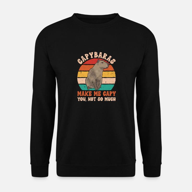 Capybara Nagetier - Unisex Pullover - Schwarz