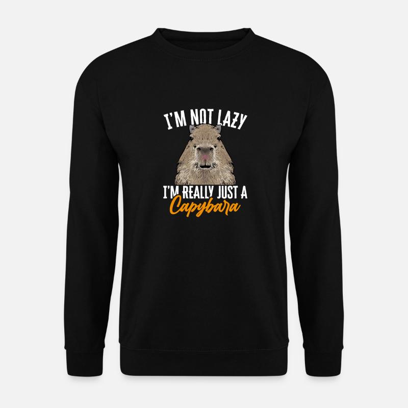 Capybara Nagetier - Unisex Pullover - Schwarz