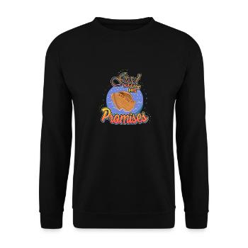 God Keeps His Promises 1 - Unisex Pullover - Schwarz - Vorne - Alina (178cm) & Michal (187cm)