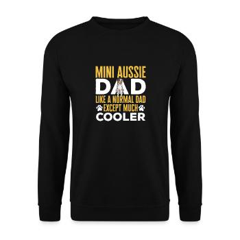Miniature Australian Shepherd - Unisex Sweatshirt - black - Front - Alina (178cm) & Michal (187cm)