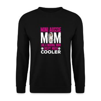 Berger australien miniature - Sweat-shirt Unisexe - noir - Devant - Alina (178cm) & Michal (187cm)