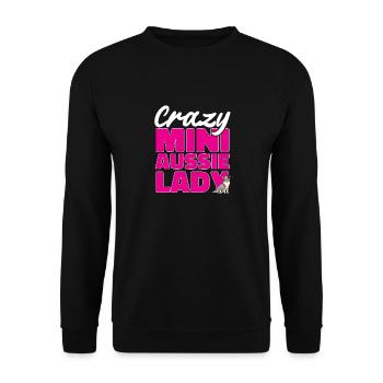 Miniature Australian Shepherd - Unisex Sweatshirt - black - Front - Alina (178cm) & Michal (187cm)