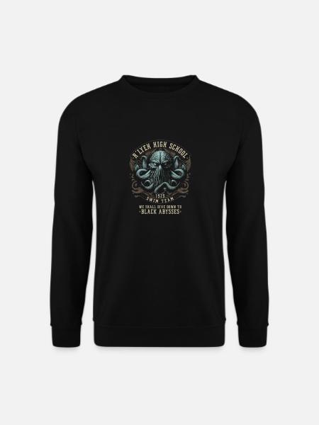 Cthulhu R'lyeh High School Swim Team, Cosmic - Unisex Pullover - Schwarz