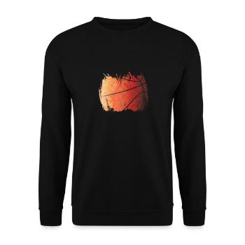 Graphique basket -basket-cadeau joueur de basket - Sweat-shirt Unisexe - noir - Devant - Alina (178cm) & Michal (187cm)