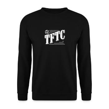 TFTC Geocaching Funny Geocache Hike Lost - Unisex Sweatshirt - black - Front - Alina (178cm) & Michal (187cm)