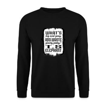 birthday present bday book worm books coffee - Unisex Sweatshirt - black - Front - Alina (178cm) & Michal (187cm)