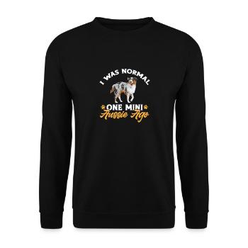 Miniature Australian Shepherd - Unisex Pullover - Schwarz - Vorne - Alina (178cm) & Michal (187cm)