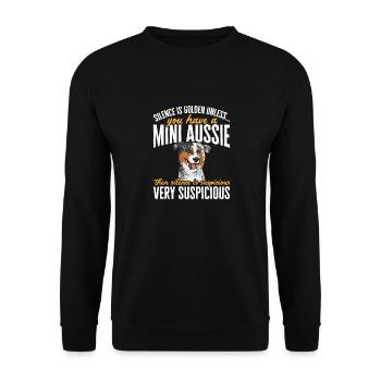 Berger australien miniature - Sweat-shirt Unisexe - noir - Devant - Alina (178cm) & Michal (187cm)