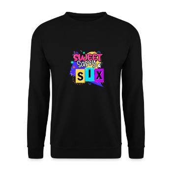 Sweet Sassy & Six - Unisex Pullover - Schwarz - Vorne - Alina (178cm) & Michal (187cm)