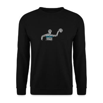 Wasserballspieler Trainer Sportliebhaber Sportler - Unisex Pullover - Schwarz - Vorne - Alina (178cm) & Michal (187cm)