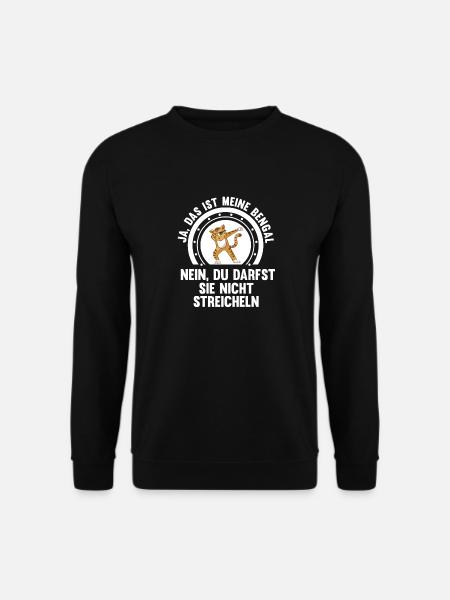 Katze Bengalkatze - Unisex Pullover - Schwarz