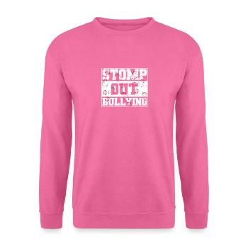 Stomp Out Bullying Funny Back To School Bildung - Unisex Pullover - Pink - Vorne