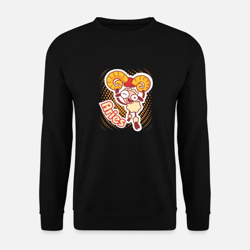 Widder, Aries zodiac sign - Unisex Pullover - Schwarz