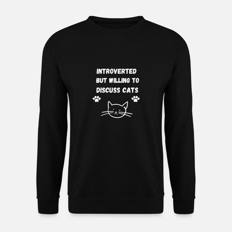 Sterngraue Katze Eichelhäherfeder Ketzer - Unisex Pullover - Schwarz