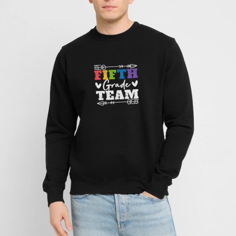 5th Class Team Figth Class Teacher Student Back Unisex Sweatshirt
