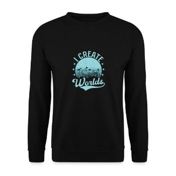 Je crée Worlds Aquarium Owner Fish Keeping - Sweat-shirt Unisexe - noir - Devant - Alina (178cm) & Michal (187cm)