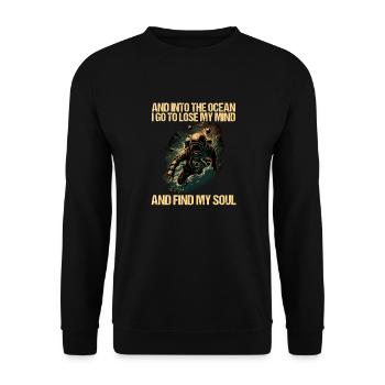 Tauchen Taucher Taucherin - Unisex Pullover - Schwarz - Vorne - Alina (178cm) & Michal (187cm)