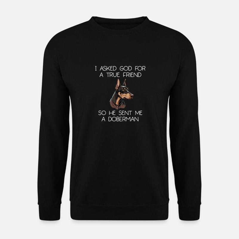 Doberman Pinscher Dog Dobie - Unisex Sweatshirt - black