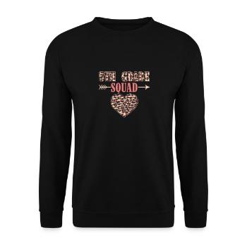 5th Grade Squad Teacher Fifth Student Team Back - Unisex Sweatshirt - black - Front - Alina (178cm) & Michal (187cm)