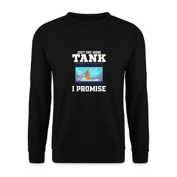 Juste un aquarium de plus que je promets à l’aquarium de garde de poissons - Sweat-shirt Unisexe - noir - Devant - Alina (178cm) & Michal (187cm)