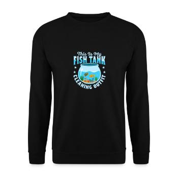 Ceci est ma tenue de nettoyage d’aquarium Aquarium Owne - Sweat-shirt Unisexe - noir - Devant - Alina (178cm) & Michal (187cm)