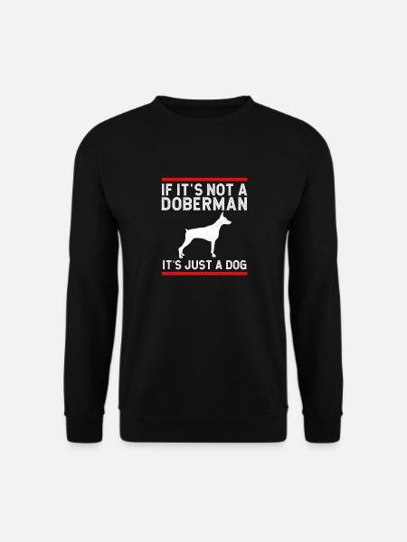 Doberman Pinscher Dog Dobie - Unisex Sweatshirt - black