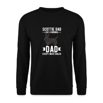 Scottish Terrier Scottie Hund - Unisex Pullover - Schwarz - Vorne - Alina (178cm) & Michal (187cm)