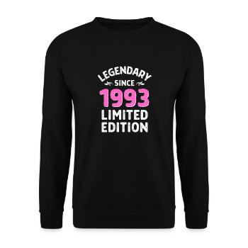 Legendary since 1993 - Unisex Sweatshirt - black - Front - Alina (178cm) & Michal (187cm)