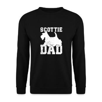 Scottish Terrier Scottie Dog - Unisex Sweatshirt - black - Front - Alina (178cm) & Michal (187cm)