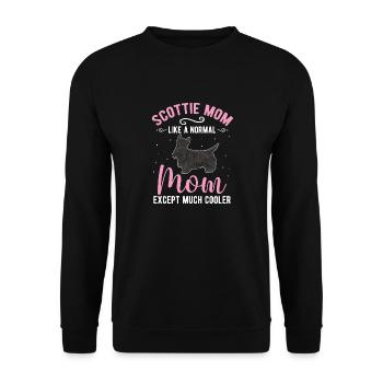 Scottish Terrier Scottie Hund - Unisex Pullover - Schwarz - Vorne - Alina (178cm) & Michal (187cm)