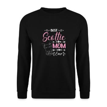 Scottish Terrier Scottie Hund - Unisex Pullover - Schwarz - Vorne - Alina (178cm) & Michal (187cm)