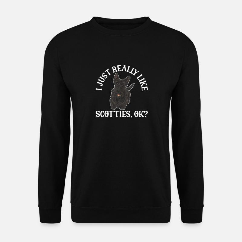 Scottish Terrier Scottie Dog - Unisex Sweatshirt - black