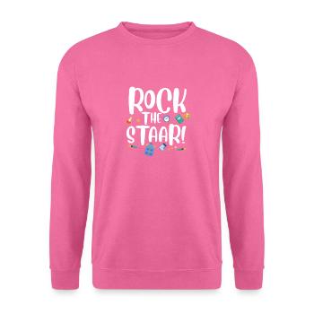 Journée de test amusante de Rock the Staar Journée de jeu de mots - Sweat-shirt Unisexe - rose - Devant