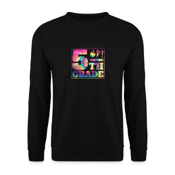Tie Dye 5th Grade Here I Come Teacher Fifth to the - Sweat-shirt Unisexe - noir - Devant - Alina (178cm) & Michal (187cm)