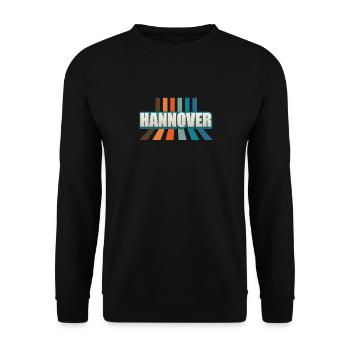 Hannoveranerin Hannoveraner Hannover - Unisex Pullover - Schwarz - Vorne - Alina (178cm) & Michal (187cm)