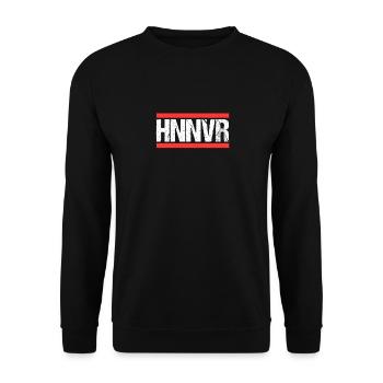Hannoveranerin Hannoveraner Hannover - Unisex Pullover - Schwarz - Vorne - Alina (178cm) & Michal (187cm)