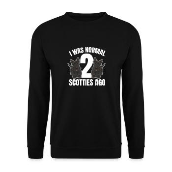 Scottish Terrier Scottie Dog - Unisex Sweatshirt - black - Front - Alina (178cm) & Michal (187cm)