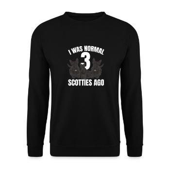 Scottish Terrier Scottie Hund - Unisex Pullover - Schwarz - Vorne - Alina (178cm) & Michal (187cm)