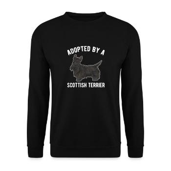 Scottish Terrier Scottie Hund - Unisex Pullover - Schwarz - Vorne - Alina (178cm) & Michal (187cm)