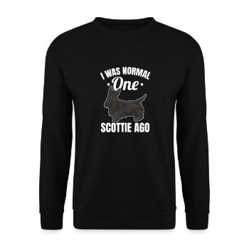Scottish Terrier Scottie Hund - Unisex Pullover - Schwarz - Vorne - Alina (178cm) & Michal (187cm)