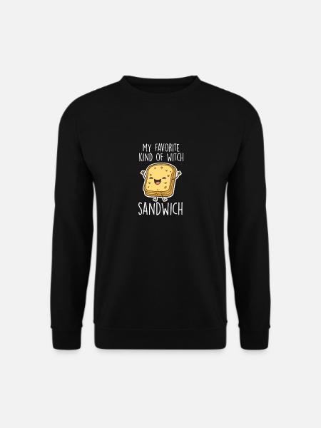 Lustiges Sandwich-Zitat Food-Liebhaber-Käse-Sandwiches - Unisex Pullover - Schwarz