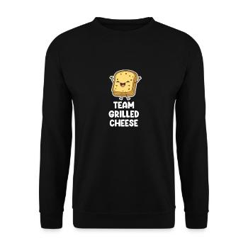 Lustige Sandwich-Liebhaber Essen Sandwiches - Unisex Pullover - Schwarz - Vorne - Alina (178cm) & Michal (187cm)