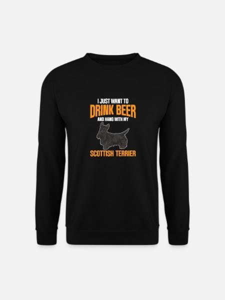 Scottish Terrier Scottie Dog - Unisex Sweatshirt - black