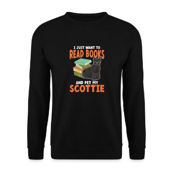 Scottish Terrier Scottie Dog - Unisex Sweatshirt - black - Front - Alina (178cm) & Michal (187cm)