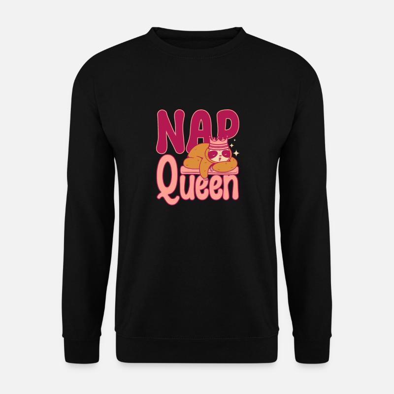 Sloth Nap queen - Unisex Sweatshirt - black