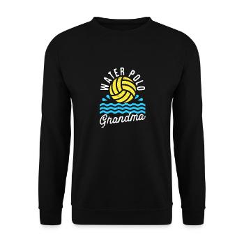 Wasserball Oma Liebe Spieltag Meisterschaft Team - Unisex Pullover - Schwarz - Vorne - Alina (178cm) & Michal (187cm)