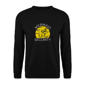 Mermaid Safety Funny Water Polo Sports - Sweat-shirt Unisexe - noir - Devant - Alina (178cm) & Michal (187cm)