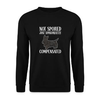 Scottish Terrier Scottie Hund - Unisex Pullover - Schwarz - Vorne - Alina (178cm) & Michal (187cm)